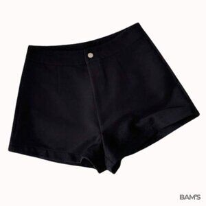 SHEIN High-Waisted Black Shorts | Size S